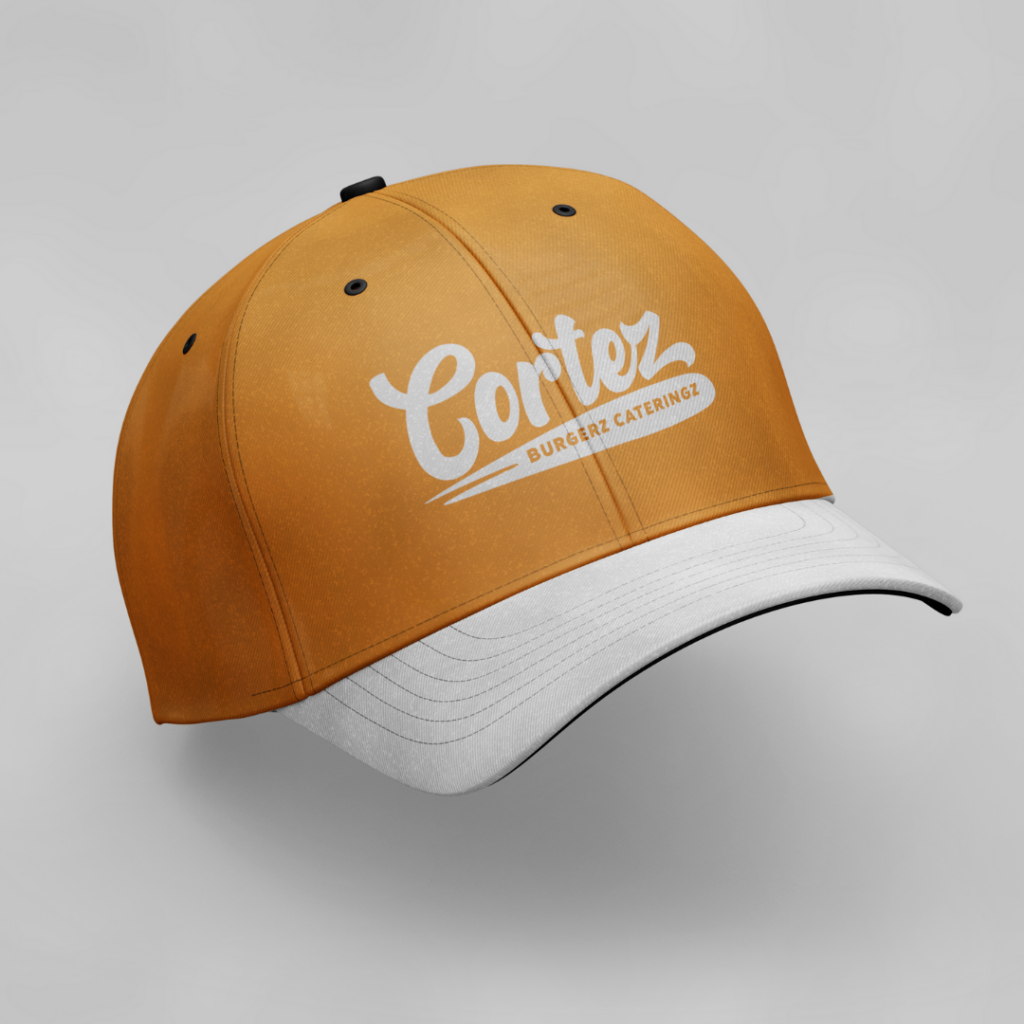 Eye-Catching Logo Design for Burger Restaurant on Baseball Cap