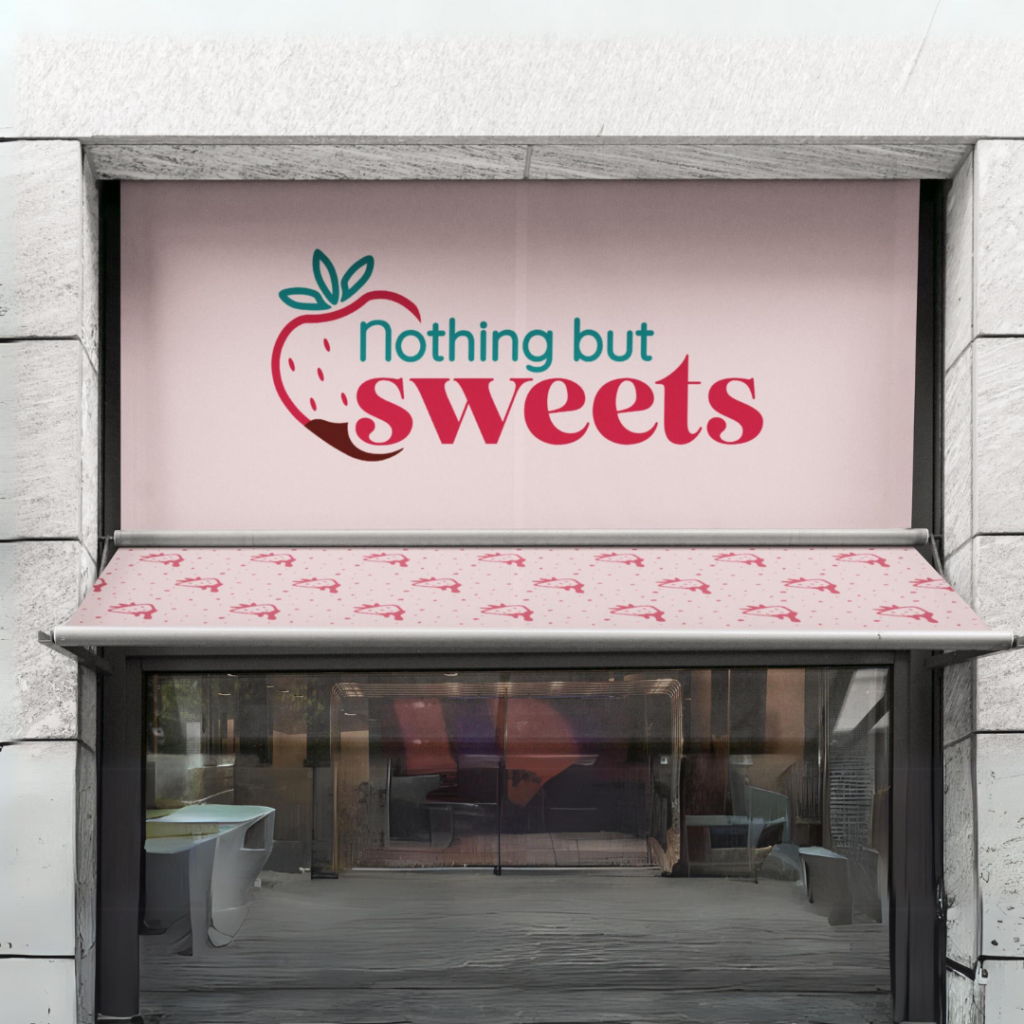 Strawberry Sweet Shop Awning Design